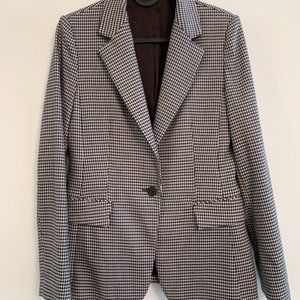 Houndstooth Cotton-blend Blazer